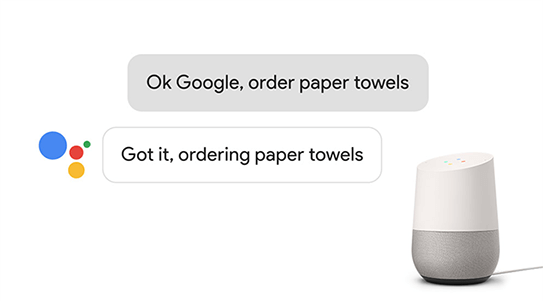 Forbrukere kan nå handle fra deltakende Google Express-forhandlere med Google Assistant på Google Home.