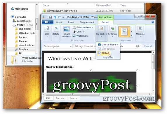 Slik kjører du Windows Live Writer fra Dropbox