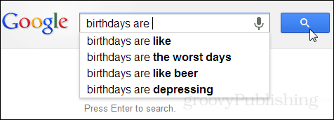 Hva google mener om bursdager