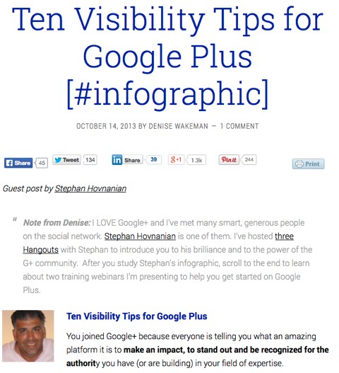 10 synlighetstips for google plus