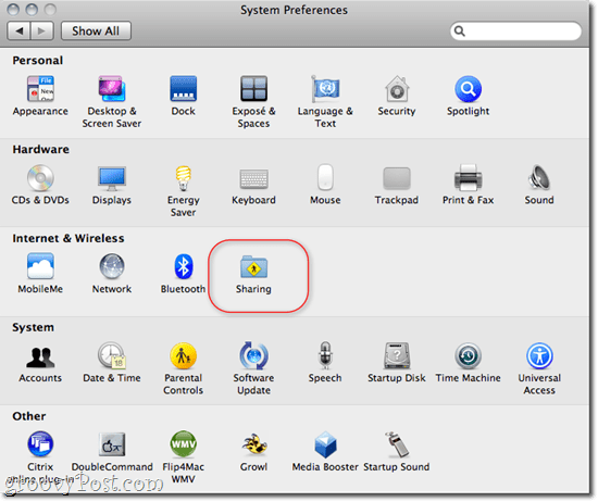 Deling av filer og mapper OS X - Windows 7