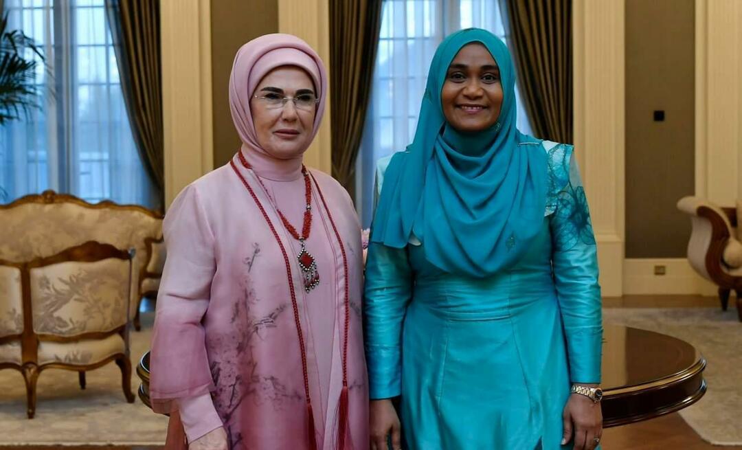 Førstedame Erdoğan møtte Sajidha Mohamed, kona til Maldivenes president Muizzu
