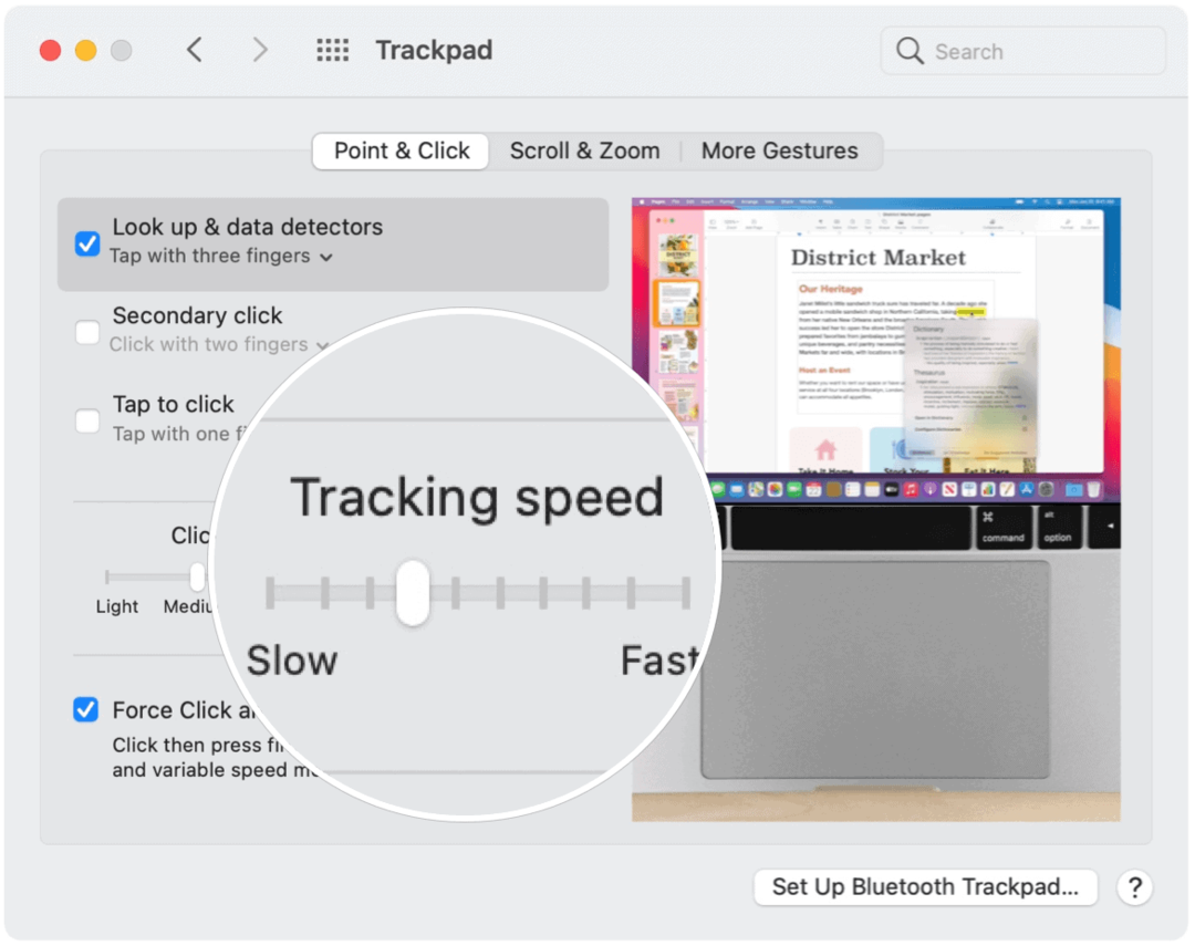 Løs problemer med sporingshastigheten på Mac Mouse TrackPad