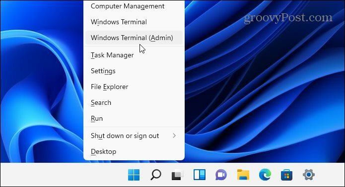 Windows Terminal Admin fikse ntoskrnl.exe bsod windows 11
