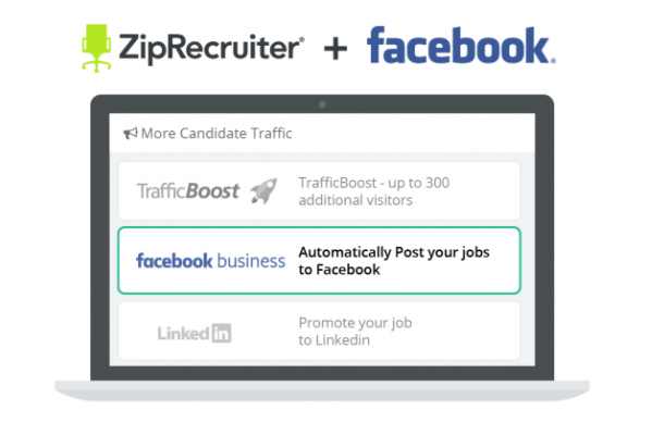 Facebook integrerer ZipRecruiter-lister i jobbmerker på plattformen.