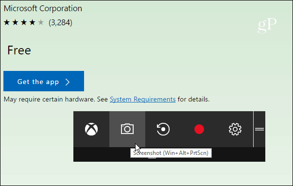 Hvordan ta et skjermbilde i Windows 10 med Xbox Game DVR