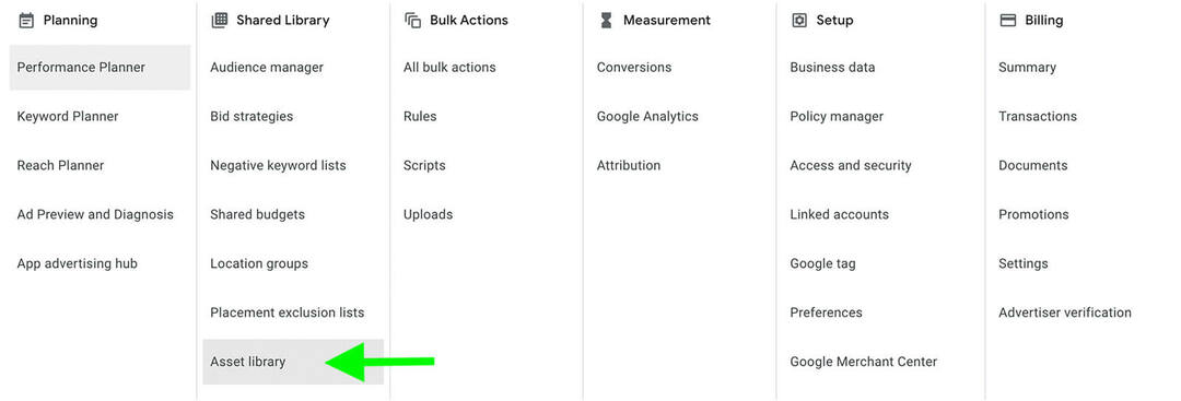 how-to-create-vertical-video-ads-using-google-ads-asset-library-templates-where-to-find-tools-settings-shared-submenu-example-1