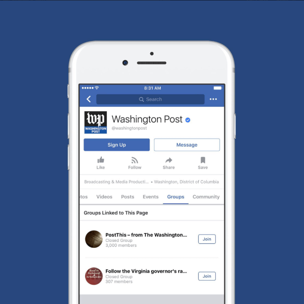 Facebook kunngjorde at Groups for Pages nå er tilgjengelig over hele verden.