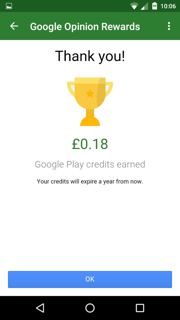 Google Rewards (06) google play kreditt gratis apper butikk musikk tv viser filmer tegneserier bøker android mening belønninger undersøkelser plasseringskreditter tjent utløper