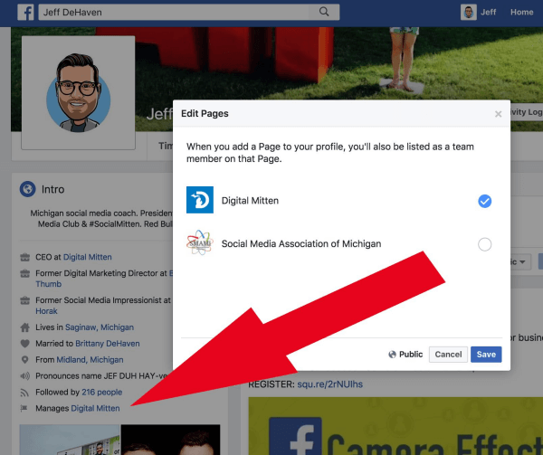 Facebook-sideadministratorer kan nå koble sidene de administrerer til deres personlige profil.
