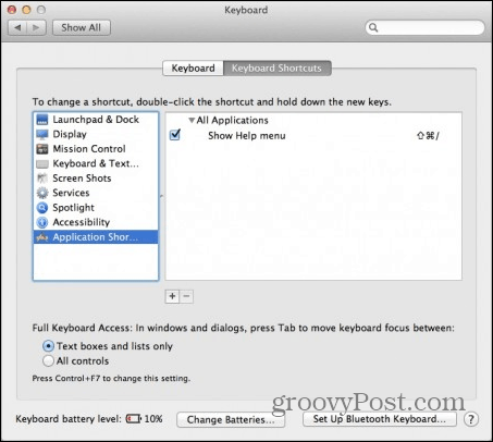 Snarveier for applikasjoner OS X