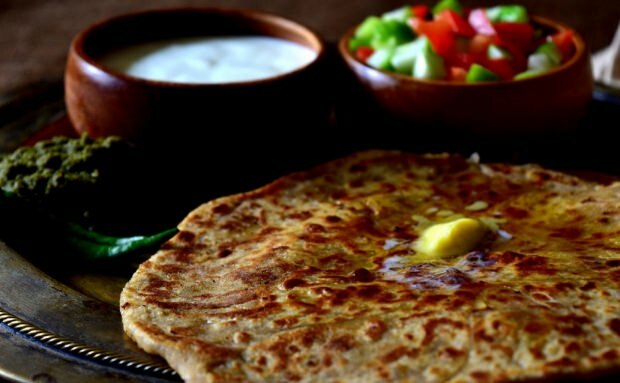 Hvordan lage frokost indisk pannekake paratha?