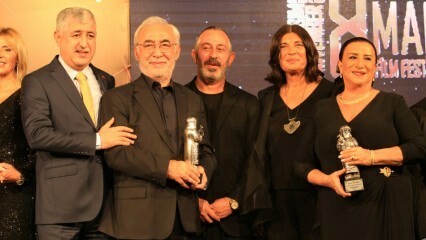 Şener Şen mottok 'Honour Award' fra Cem Yılmaz 'hånd