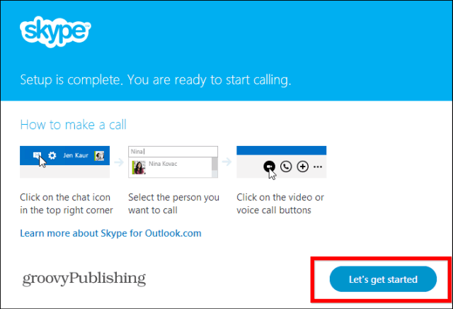 Skype HD Outlook-installert plugin kommer i gang