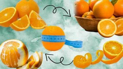 Hvor mange kalorier er det i en appelsin? Hvor mange gram er 1 medium oransje? Får du vekt på å spise appelsin?