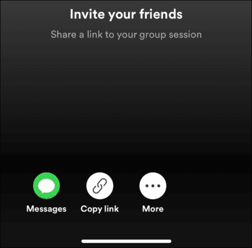  inviter lytt til spotify med venner