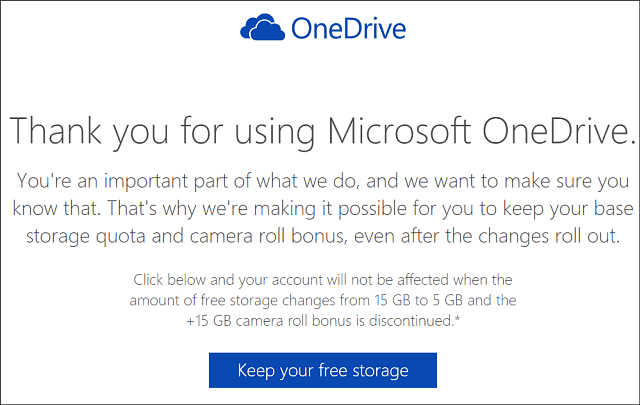 Behold OneDrive 15 GB lagring
