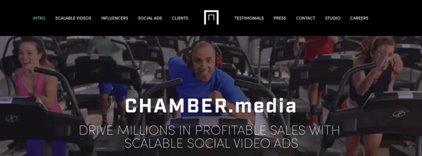 Chamber Media lager skalerbare sosiale videoannonser.
