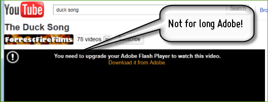 Se YouTube uten å installere Adobe Flash Player
