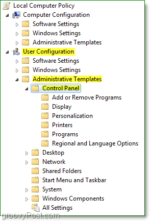 naviger til Windows 7s lokale datamaskinpolicy> <noscript> <img style =