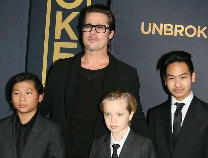 Brad Pitt og barna hans