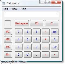 gamle Windows Vista kalkulator