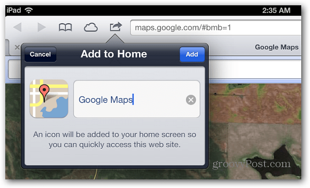 IOS 6 Tips: Legg til Google Maps på startskjermen