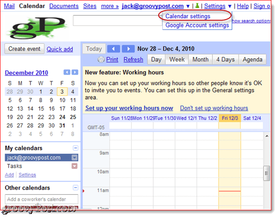 Slik synkroniserer du Google Kalender eller Google Apps Kalender med Outlook 2010