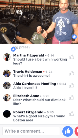 Kjendistrener Mike Ryan demonstrerer hvordan du bruker benpressemaskinen på denne Gold's Gym Facebook Live-sendingen.