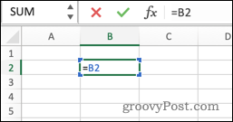 En direkte rundskriv i Excel