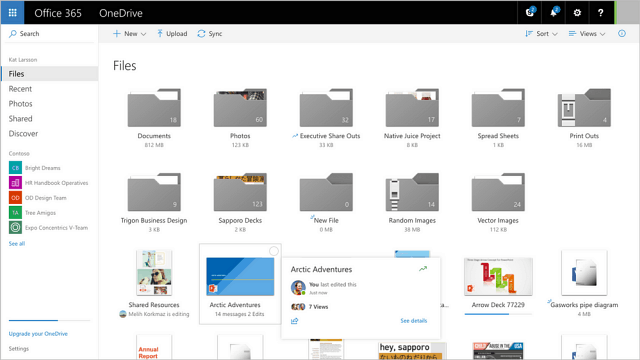 Microsoft oppdaterer OneDrive med forbedret brukergrensesnitt og delingsalternativer