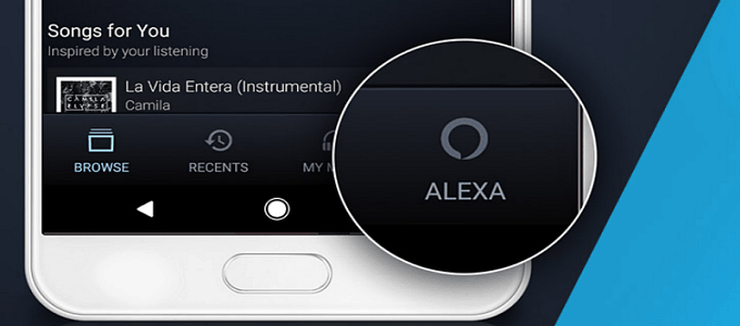 alexa amazon mobil musikk app