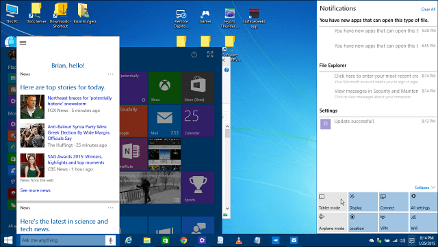 Windows 10 Teknisk forhåndsvisning