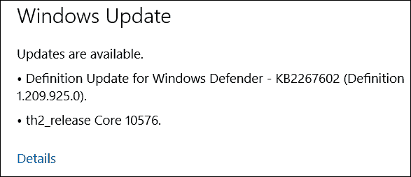 Windows 10 Build 10576