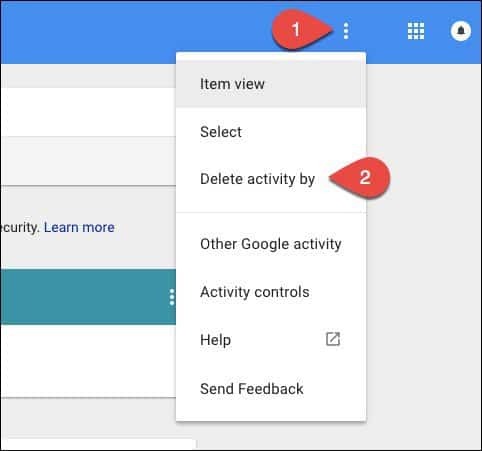 delete-google-aktivitet