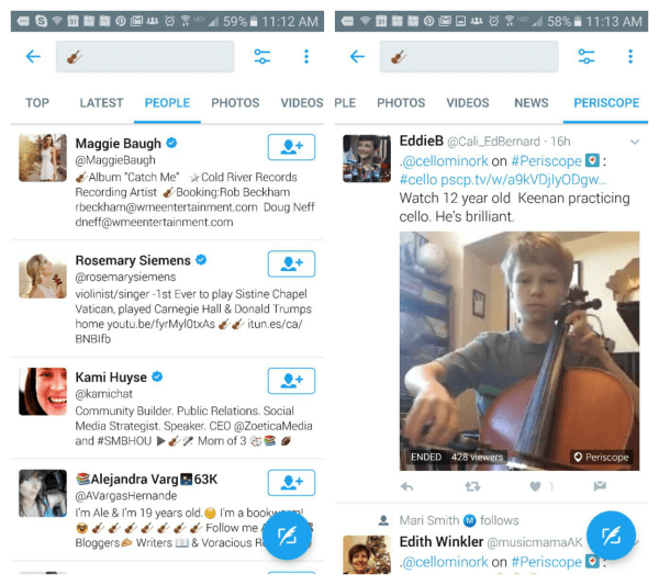 Twitter gir mulighet til å søke Twitter og Periscope ved hjelp av emojis.