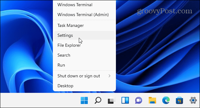 Startinnstillinger Windows 11