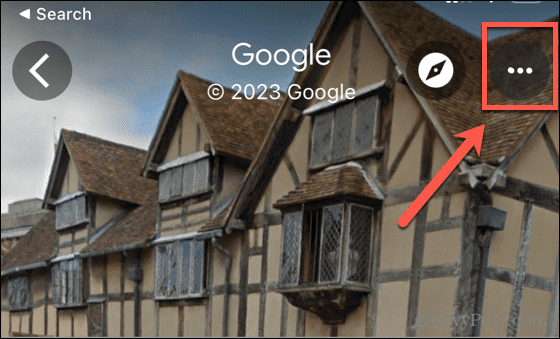 google maps tre prikker-ikon