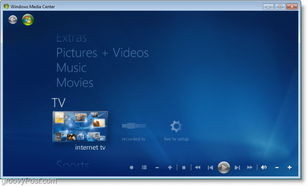 Windows 7 Media Center - internett-tv fungerer nå!