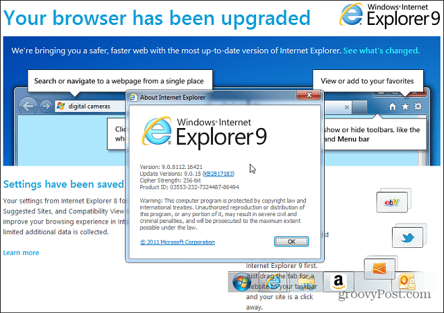 Slik avinstallerer du forhåndsvisning av Internet Explorer 11 fra Windows 7