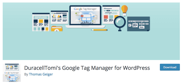 Chris anbefaler DuracellTomis Google Tag Manager for WordPress-plugin.
