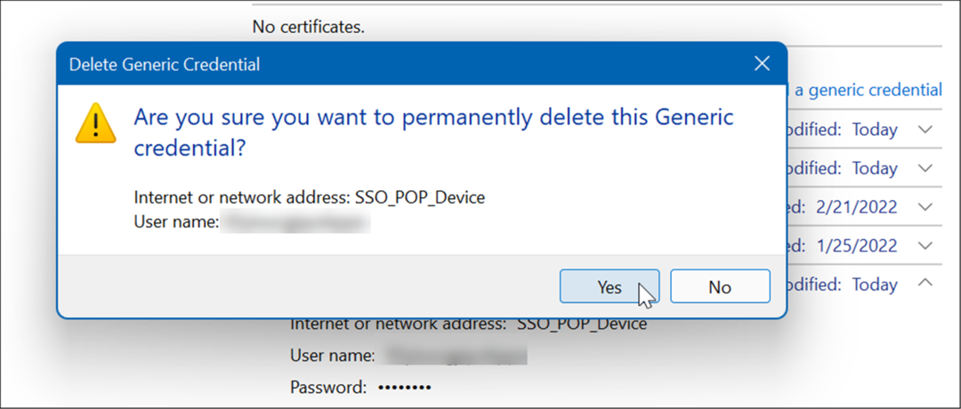  bekreft sletting bruk legitimasjonsbehandling på Windows 11