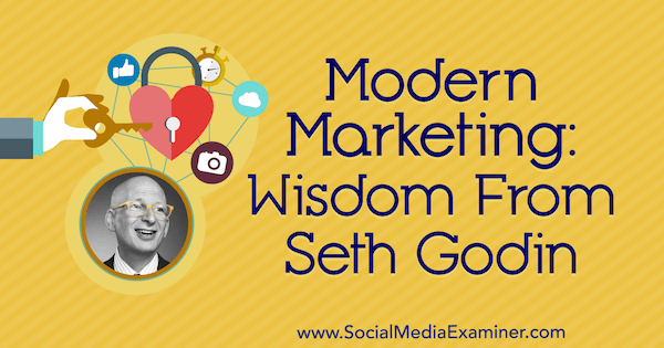 Modern Marketing: Wisdom From Seth Godin på Social Media Marketing Podcast.