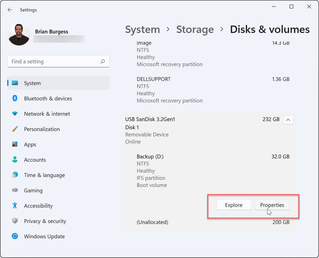 Windows 11-disker og volum