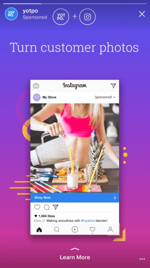 Med de nye Instagram-historiens annonsemål kan du sende brukere til nettstedet og appene dine, og føre til ekte konverteringer i stedet for bare å håpe på merkevarebevissthet.