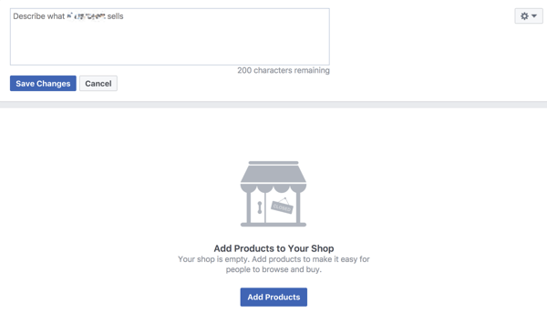 Beskriv produktene dine på din Facebook-butikk for å øke salget.