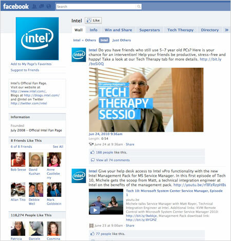 Intels Facebook-side