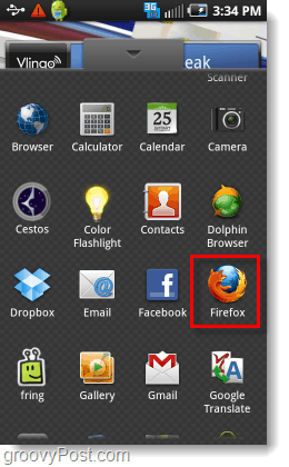 Firefox fra appskuffen