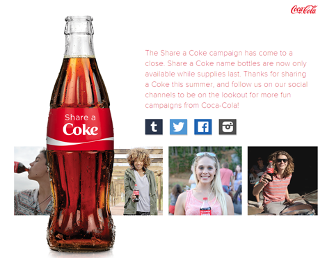 coca-cola deler et cola-kampanjebilde