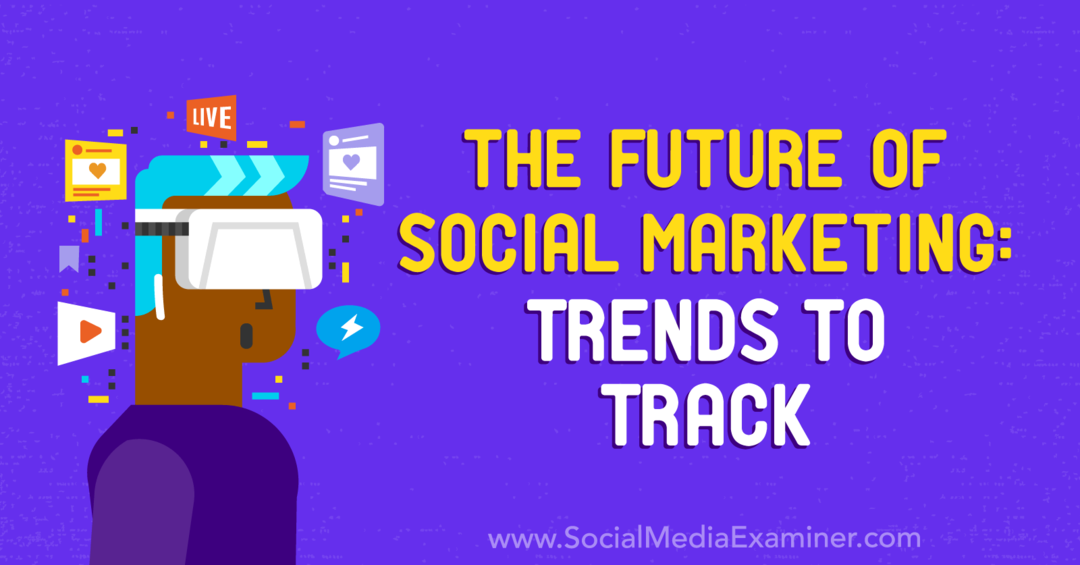 Fremtiden for sosial markedsføring: Trends to Track med innsikt fra Mark Schaefer på Social Media Marketing Podcast.